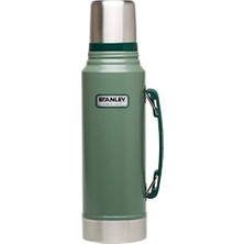 Defne Store Klasik Vakumlu Paslanmaz Çelik Termos, Yeşil, 1 L, Çift Duvar Yalıtımı, Makinede Yıkanabilir, 11.7W x 35.8h cm