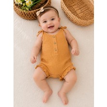 Rüya Kids Kız Bebek Askılı Yazlık Kısa Tulum