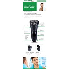 Defne Store MD-7803 Move Çift Yönlü Kablolu Kablosuz Tıraş Makinası Siyah