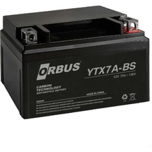 Orbus YTX7A-BS Motosiklet Aküsü 12 Volt 7Ah Kapasite ile Soğuk Hava Dayanımı