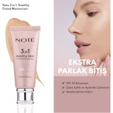 Defne Store Cosmetique 3 In 1 Healthy Skin Tinted Moisturizer Renk Ton Eşitleyici 50 Spf Aydınlatıcı Krem (2 Paketi)