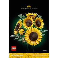 Defne Store Botanicals Ayçiçeği Buketi 11502 - Günü'ne Özel Yetişkinler Için Çeşitli Gelişim Aşamalarında 6 Ayçiçeği Içeren Dekoratif Çiçek Buketi Model Yapım Seti (686 Parça)