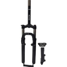 Motobisavm 28 " Amortisörlü Kilitlemeli Çap: 28.6 mm Disk + V.fren - Siyah