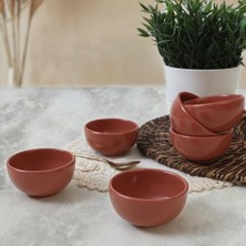 Defne Store Kızıl Kahve Bulut Mini Çerezlik/sosluk 8 cm 6 Adet 607