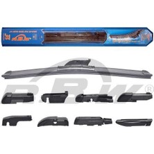 Ölmez Oto Yedek Parça Silecek Süpürgesi Muz Tip Multı-Fıt 8 Adaptörlü 14 Inch 350 mm