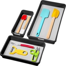 Defne Store Madesmart 3 Bölmeli Çöp Kutusu, Granit Renkler, Klasik Koleksiyon, Çok Amaçlı Saklama Imkanları, Yumuşak Iç Astar, Kaymaz Kauçuk Ayaklar, Uzun Ömürlü, Bpa Içermez Siyah 29603