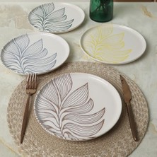 Defne Store Leaf Harmony Nordıc Pasta Tabağı 22 cm 4 Adet / 22974-77
