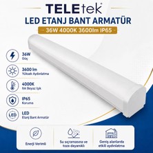 Teletek 36W 4000K 3600LM IP65 LED Etanj Ilık Beyaz Bant Armatür