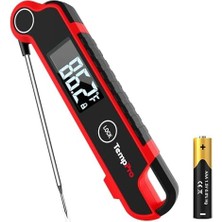Defne Store Thermopro TP620 Su Geçirmez Dijital Gıda Termometresi, 2 Saniyede Anında Okuyan Hareket Sensörlü Dönen Ekran (Barbekü, Mutfak ve Sıvı)