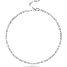 Merano Design 3mm Beyaz Su Yolu Choker