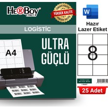 Herboy HB-1374 105 x 74 mm A4 Laser Etiket (25 Adet)