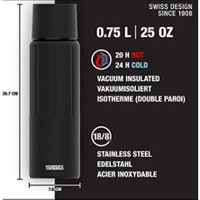 Defne Store 8735.70 Flask Gemstone Ibt Obsidian 0.75 Lt Matara