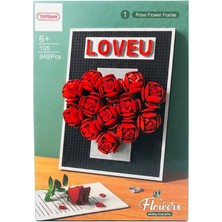 Toysan Flowers Loveu Gül Çiçekli Çerçeve Yapı Blok Seti 848 Parça 1051