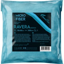 Smartbee Ravera Mikrofiber Kalın Oto Cam Bezi 50×50CM 300GSM – Turkuaz