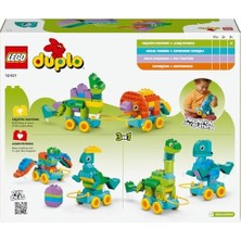 Defne Store Kasabası 3’ü 1 Arada Tekerlekli Dinozorlar 10451 - Dinozor Seven 3 Yaş ve Üzeri Çocuklar Için Eğitici ve Yaratıcı Oyuncak Yapım Seti, Doğum Günü HEDIYESI(108 Parça)