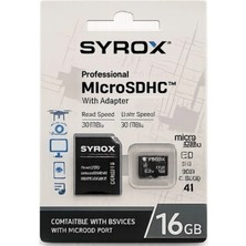 Syrox 16GB Sd Kart (Hafıza Kartı)