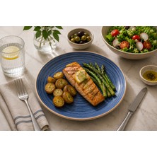 Bonnami Dusk Gourmet Düz Tabak 23 cm Porselen Servis Yemek Sunum Tabağı