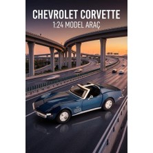 Farbu Oyuncak Maisto Lisanslı Metal 1970 Corvette 1:24 Ölçekli Kaputu ve Kapısı Açılabilir Oyuncak Model Araba
