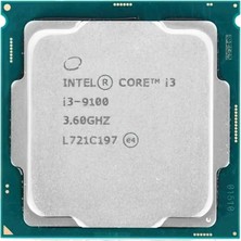 Intel Core I3-9100 3.6 Ghz LGA1151 9 MB 65W Tray Işlemci