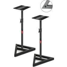 Defne Store MNT-200X 2'li 87-147 cm Yükseklik Ayarlı Stüdyo Referans Monitör Standı Seti