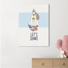 Defne Store Let's | Tasarımlı Bebek Odasına Özel Tablo 30X40 cm