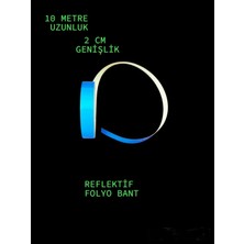 Opersan 2 cm x 10 Metre Kendinden Yapışkanlı Reflektif Folyo Bant