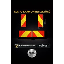Opersan Ece R 70 Tüvtürk Uyumlu 4 Lü Kamyon Reflektörü-Metal