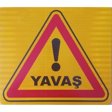 Opersan Yavaş Uyarı Tabelası Metal (40X35 Cm) 1 Adet