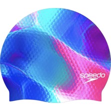 Speedo Speedo Prınted Sılc Cap Au Unısex Mor Yüzücü Bonesi