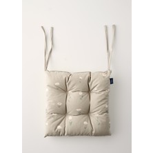 Yeşil Bella Maison Daisy Sandalye Minderi %90 Pamuk 40 x 40 cm Doğal Çiçek Deseni ile Şık