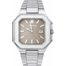 Swiss Plus Erkek Kol Saati - Signature Collection - Model-6 RS23146 Beige/silver