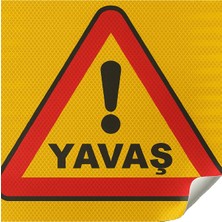 Opersan Yavaş Uyarı Etiketi ( 40X35 Cm) 1 Adet
