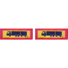 Opersan Ağır Tonaj Araçlar Için 2 Li Arka Işaret Etiketi 500X200 mm
