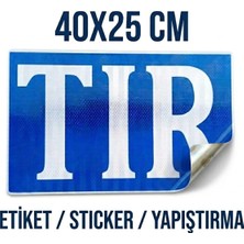 Opersan 40X25 cm Prizmatik Reflektörlü Tır Sticker - Yüksek Yansımalı Yapıştırma Levha