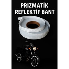 Opersan 1.9 cm Genişlik 25 Metre Uzunluk Deokaratif Beyaz Reflektif Bant