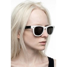 Kadınlar İçin Bilge Karga Jack White Black Güneş Gözlüğü Hafif Tasarım ve UV400 Koruma