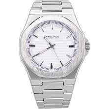 Swiss Plus Erkek Kol Saati - Essential Collection - Model-3 ST3448AGS White/silver