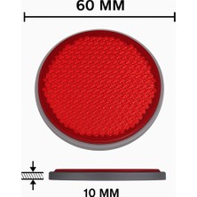 Opersan 60 mm Kırmızı Kendinden Yapışkanlı Kedi Gözü(Tekli)