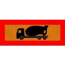 Opersan Ağır Tonaj Araçlar Için 2 Li Arka Işaret Etiketi 500X200 mm