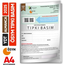 İnformal Yayınları 2025 Yks Ydt Almanca Ösym Tıpkı Basım Çıkmış Soru Deneme Kitapçığı (Türkiye Geneli)