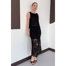 İldies Store Dantel Etek Astarlı