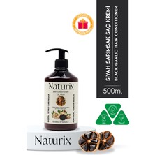Naturix Siyah Sarımsak Özlü Tuzsuz Saç Bakım Kremi 500 ml | Yumuşak ve Parlak Saçlar Için Özel Formül