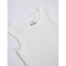Agula %100 Pamuk Tekli Bebek Body Atlet