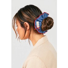 Katia & Bony Açık Mavi Denim Görünümlü Fırfırlı Scrunchie Saç Tokası