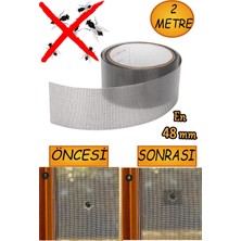 Empressco Yapışkanlı Sineklik Tülü Tamir Bandı, Siyah, 48 mm x 2 M