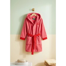 United Colors Of Benetton BE-2813-PNK  %100 Pamuk Pembe 65X65 cm Çocuk Bornozu