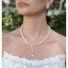 İlkin Gümüş Gerçek Doğal Inci Set – ST006