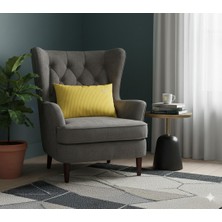 United Colors Of Benetton Benetton 100% Pamuk 35*50 cm Çizgili Kırlent Dolu Sarı Çizgili