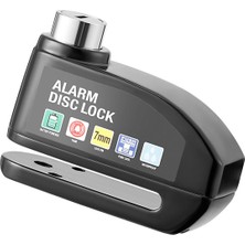Microcase Alarmlı Motosiklet Disk Kilidi 110DB/130DB Yüksek Sesli - Su Geçirmez Anahtarsız Bas Kilitle Scooter Bisiklet E-Bike E-Scooter Uyumlu 7mm Kilit Pimi - AL5872