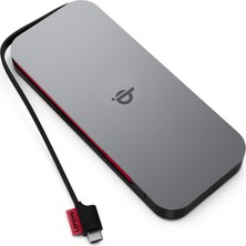 Lenovo Go 10.000 Mah Siyah Hızlı Şarj Kablosuz Power Bank